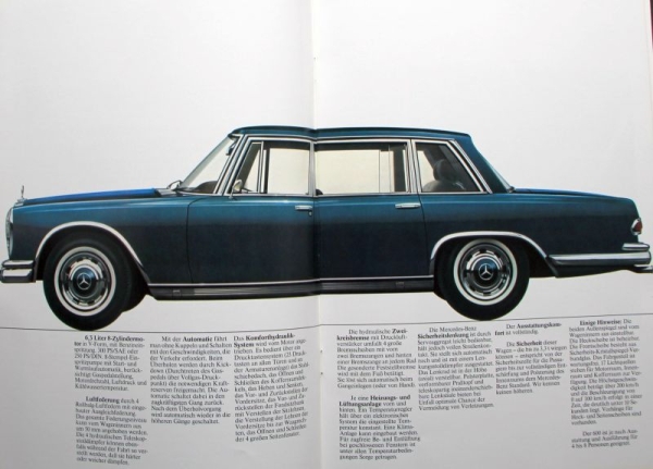 Mercedes-Benz 600 Modelprogram 1971 Carbrochure (0935)